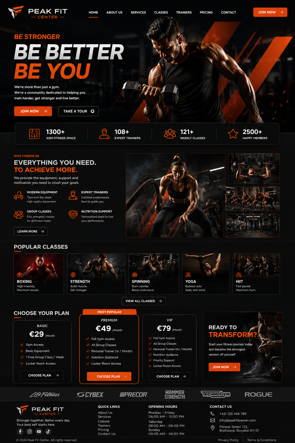 Peak Fit Center detailed project work